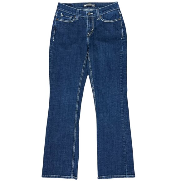 EUC Women's LEVI'S 529‎ Curvy Bootcut Jeans Contrast Stitching | Size 8/29 - Picture 4 of 9